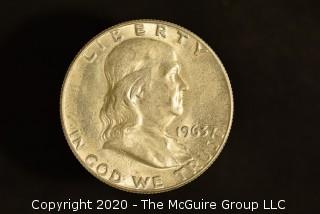 U.S. Collectible Coins: 1963-D Franklin Half Dollar