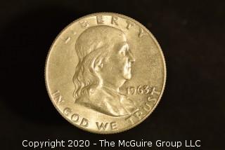 U.S. Collectible Coins: 1963-D Franklin Half Dollar