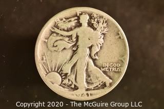 U.S. Collectible Coins: 1941-D Walking Liberty Half Dollar