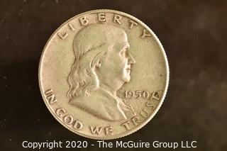 U.S. Collectible Coins: 1950 Franklin Half Dollar