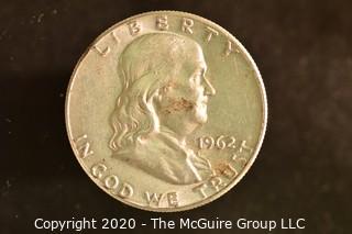 U.S. Collectible Coins: 1962 Franklin Half Dollar