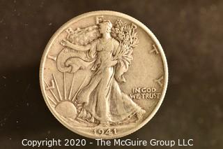 U.S. Collectible Coins: 1941 Walking Liberty Half Dollar