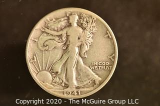 U.S. Collectible Coins: 1941 Walking Liberty Half Dollar