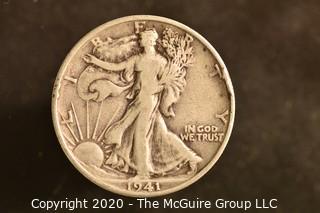 U.S. Collectible Coins: 1941-D Walking Liberty Half Dollar