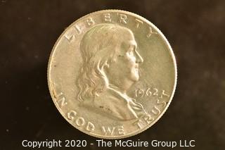 U.S. Collectible Coins: 1962 Franklin Half Dollar