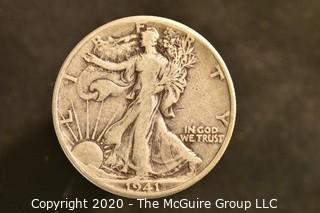 U.S. Collectible Coins: 1941 Walking Liberty Half Dollar