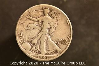 U.S. Collectible Coins: 1941 Walking Liberty Half Dollar