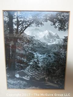 Framed alpine photograph (Outside Dimensions: 11 x 13")