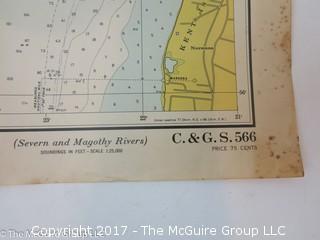 Collection of Maps including 1950's Cuba; The British Commonwealth;  and nautical maps of NY Harbor, Chesapeake Bay and the Potomoc River 