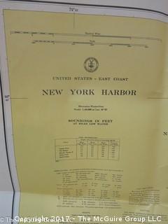 Collection of Maps including 1950's Cuba; The British Commonwealth;  and nautical maps of NY Harbor, Chesapeake Bay and the Potomoc River 