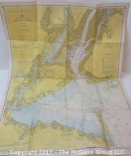 Collection of Maps including 1950's Cuba; The British Commonwealth;  and nautical maps of NY Harbor, Chesapeake Bay and the Potomoc River 