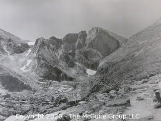 Photo, Print, B&W, Historical, Americana,  Mountains. Measures approximately 16" X 20" on Photo Board.