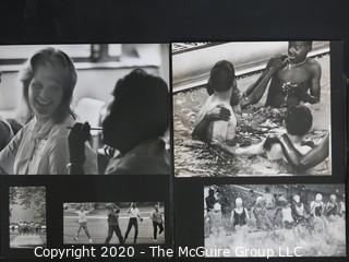 Black & White Photo Collage. Measures approximately 16" X 20" Mounted on Photo Board.