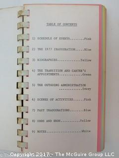 NBC News Vest Pocket handbook of 1977 Inaugural Week Festivities