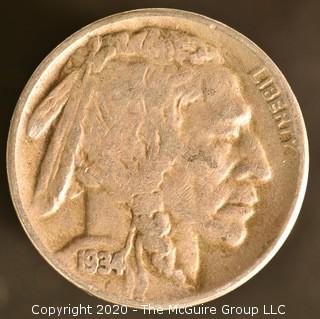 1934-D Buffalo Nickel