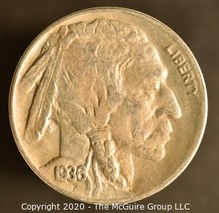 1936-D Buffalo Nickel