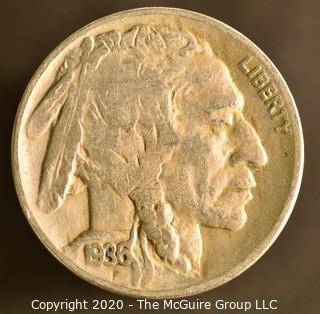 1936-D Buffalo Nickel