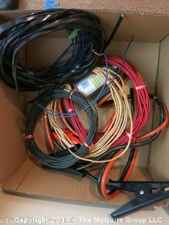 Set of Jumper Cables and several types of wire 