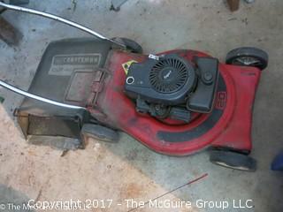 Lawnmower with bag (condition unknown)