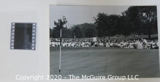 Black & White Photo Print (6" x 4") & Negative of Golf Tournament by Rickerby.