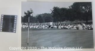 Black & White Photo Print (6" x 4") & Negative of Golf Tournament by Rickerby.