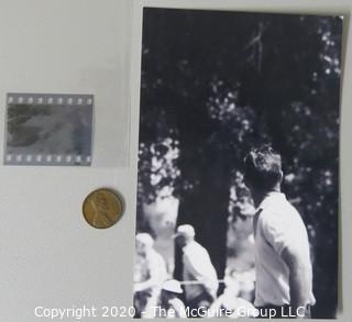 Black & White Photo Print (6" x 4") & Negative of Arnold Palmer: The Masters; Golf: by Rickerby circa 1960's.