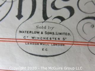 Collectible: Paper: Historical: Legal: 1888 Lease in Newport, Wales, England w/ tax stamp and wax seal and signature of Tom Westicott