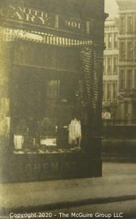 Large Black & White Print on Paper of Carnegie (Lyceum) Hall in 1910 from photo taken by Brown Brothers. Measures approximately  33" by 21 1/2". Folded with tears and foxing to edges.  