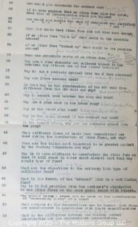 Collectible: Paper: Historical: Technical: Penn RR report of tests on fuses dated 1922