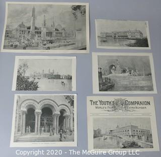 Collectible: Paper: Historical: 1893 Worlds Columbia Exposition in Chicago with Architectural Prints.