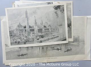 Collectible: Paper: Historical: 1893 Worlds Columbia Exposition in Chicago with Architectural Prints.