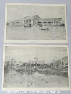 Collectible: Paper: Historical: 1893 Worlds Columbia Exposition in Chicago with Architectural Prints.