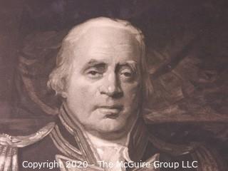 Art: Prints: Engraving: 1806 print of British Admiral James Vason Esq. 