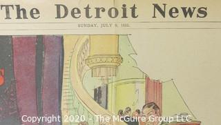 Collectible: Art: Paper: Newsprint: Detroit News July 1932  WWII Spying 