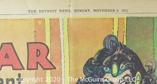 Collectible: Art: Paper: Newsprint: Detroit News July 1932  WWII Spying 