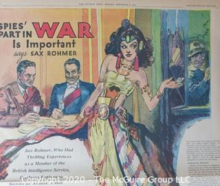 Collectible: Art: Paper: Newsprint: Detroit News July 1932  WWII Spying 