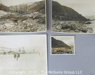 Photo: Prints (x4): Historical: construction of roads in north country