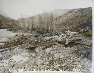 Photo: Prints (x4): Historical: construction of roads in north country