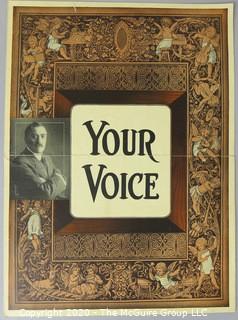 Collectible: Art: Paper: Historical: "Your Voice" advertisement.