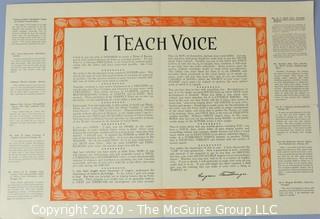 Collectible: Art: Paper: Historical: "Your Voice" advertisement.