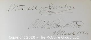 Collectible: Paper: Historical: 1880's autograph books x2