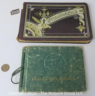 Collectible: Paper: Historical: 1880's autograph books x2