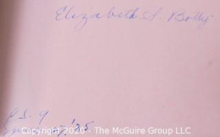 Collectible: Paper: Historical: 1930's school autograph books x2