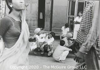 Photo: Print: Historical: 1966 - cleaning ears in Bombay - CHicago Daily News photo