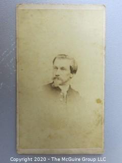 Cartes-de-Visite CDV Antique Cabinet Photo Card - Gentleman - 
Photographer Julius Brill, Chatham Square, New York