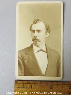 Cartes-de-Visite CDV Antique Cabinet Photo Card - Man- 
Photographer JC Haring