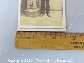 Cartes-de-Visite CDV Antique Cabinet Photo Card - Gentleman next to Column -
Royal Photographic Studio, Waterford