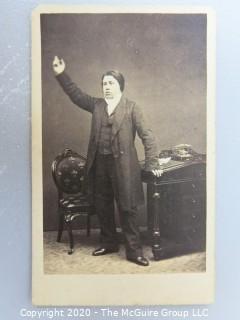 Cartes-de-Visite CDV Antique Cabinet Photo Card - Man, Identified as T Jergen -
Photographer Stereoscopic Comp, London 