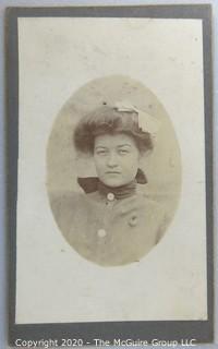 Cartes-de-Visite CDV Antique Cabinet Photo Card - Lady, From J. M. Hill Photographer, Bridgewater, VA.