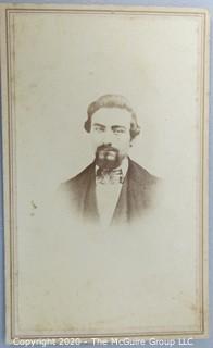 Cartes-de-Visite CDV Antique Cabinet Photo Card - Gentleman, From O. P. Wilson, Photographer, Dunbarton NH. 